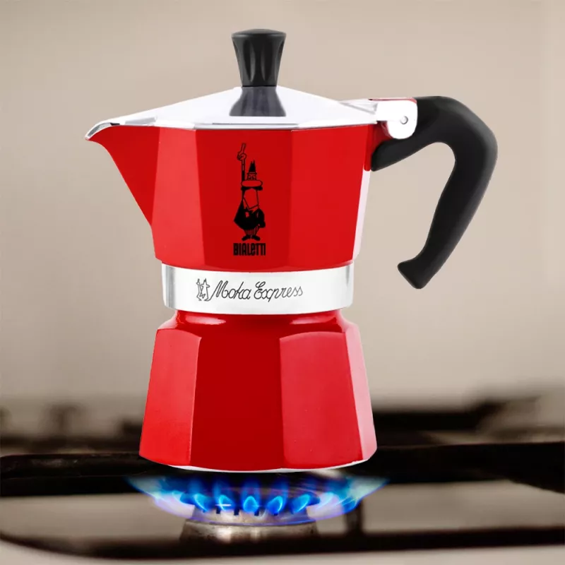 Cafeteira Moka Bialetti Moka Express vermelho
