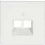Jung Placa de cobertura para tomada UAE/IAE/ISDN LS 990 LS design LS plus Branco alpino LS969-2 UA WW
