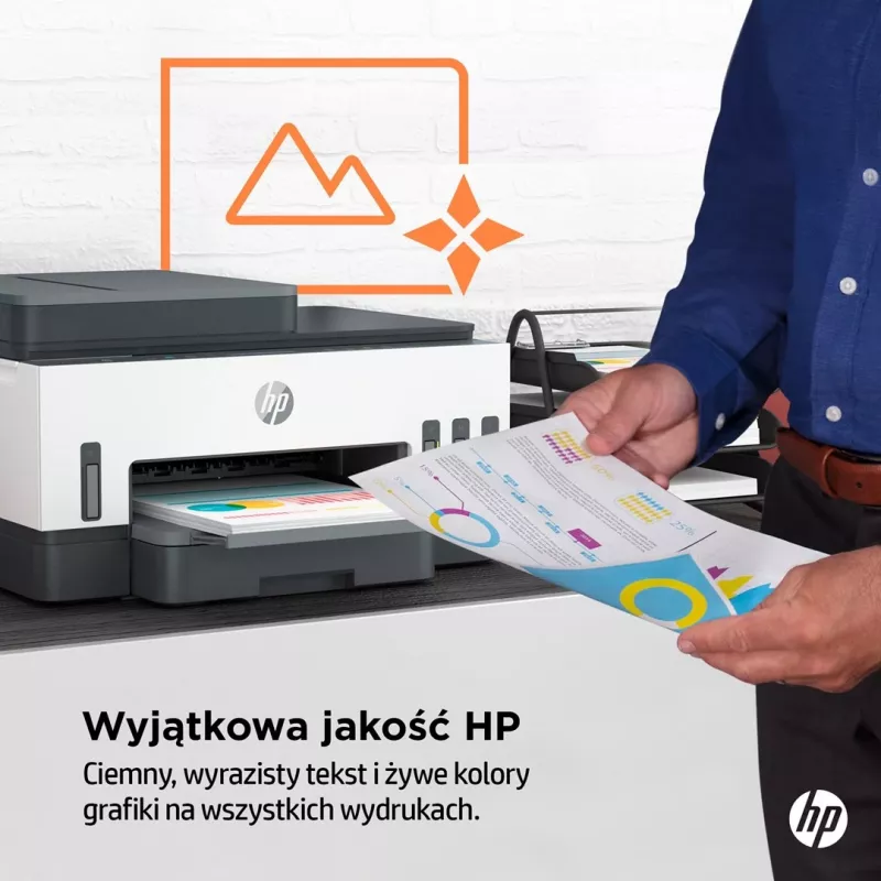 Impressora multifunções HP Smart Tank 750, depósito de tinta, cor, Wi-Fi, Smart App, duplex, ADF, alimentador automático de documentos
