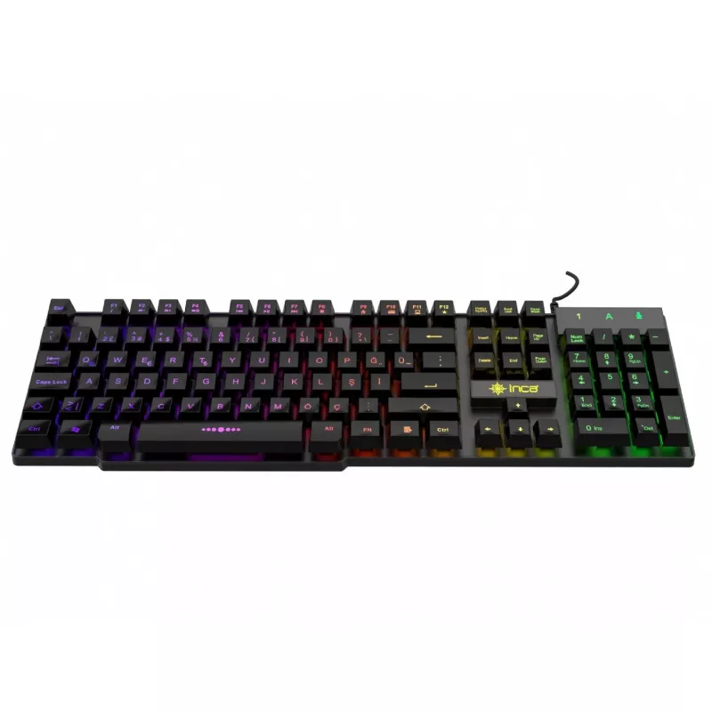 Teclado gaming Incase IKG-446 arco-íris, RGB, layout alemão retail