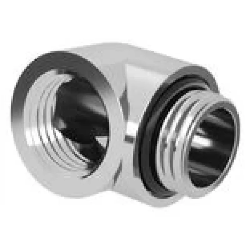Adaptador Barrow 90° G1/4 macho para G1/4 fêmea, aço inoxidável (TDWT90-B01 SS)