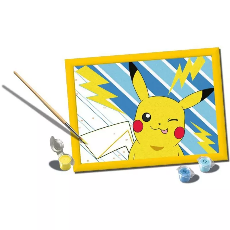 Conjunto de pintura Ravensburger CreArt — Pikachu Traquina (modelo 25557), conjunto de pintar por números