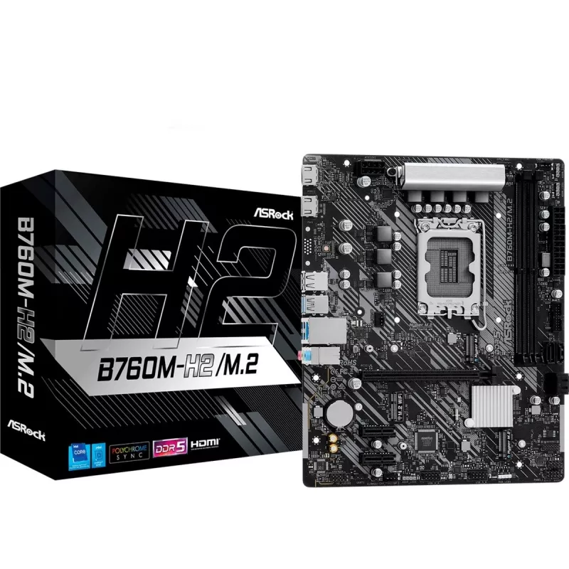 Motherboard ASRock B760M-H2/M.2 DDR5 LGA1700 Micro-ATX