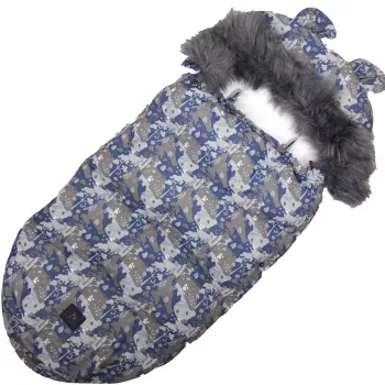 Saco de dormir para carrinho de bebé Extralink Kdiki com capuz com orelhas, 100 cm