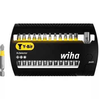 WIHA 41834 - Conjunto de bits XLSelector, 13 peças mistas, 50 mm, bit Y (41834)
