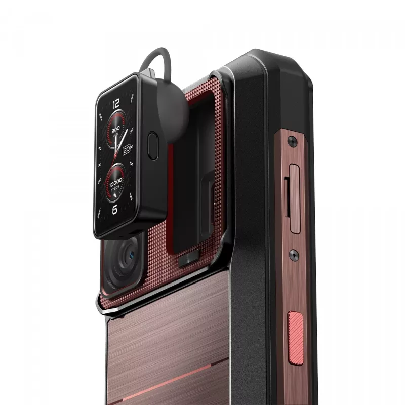 Smartphone Oukitel WP300 5G, 6,8 polegadas, 12 GB de RAM, 512 GB, 16000 mAh, IP69K, Android 15, vermelho