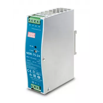 Fonte de alimentação PLANET PWR-75-24 75 W Azul Cinzento
