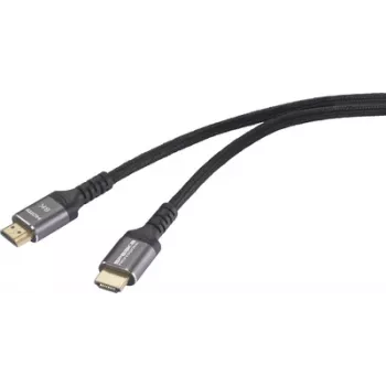 Cabo de ligação HDMI SpeaKa Professional HDMI-A macho-macho preto SP-13125620 8K UHD (SP-13125620)