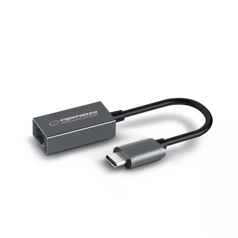 Esperanza ENA102 adaptador USB-C para RJ45 Gigabit Ethernet