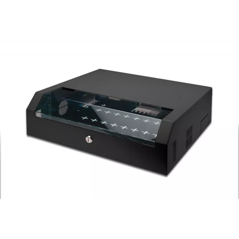 Rack de montagem em parede Digitus DN-19 04U-PB-B