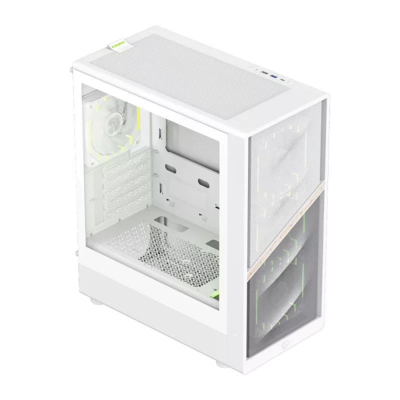 Caixa Gamemax | AERIS 330 MW | branco | Mini-Tower | fonte de alimentação não incluída