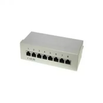 Patch panel S/CONN 75058 Mini Cat5e cinzento