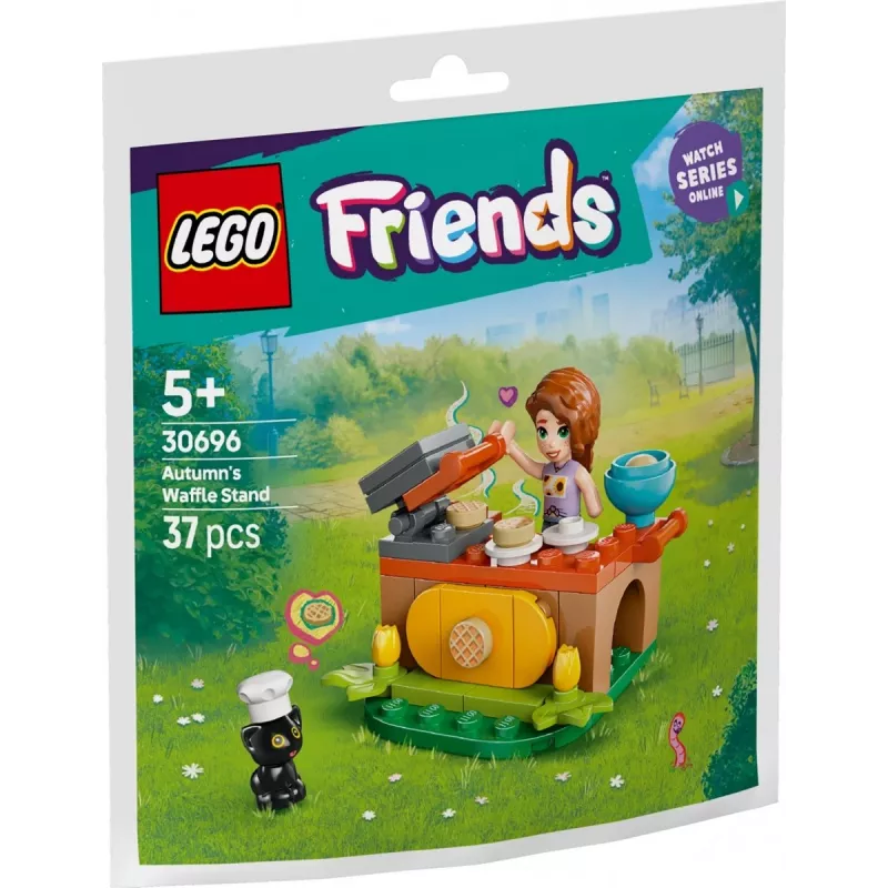 Brinquedo de construção LEGO Friends 30696 Autumn's Waffle Stand conjunto de montagem pequeno, minifiguras incluídas