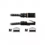 Cabo de rede PatchSee PCI6-F/16 RJ-45 Cat6a 4,9 m preto