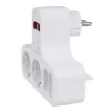 Régua de tomadas 4 tomadas com interruptor MACLEAN MCE224 F — tomada 4 tomadas com interruptor individual