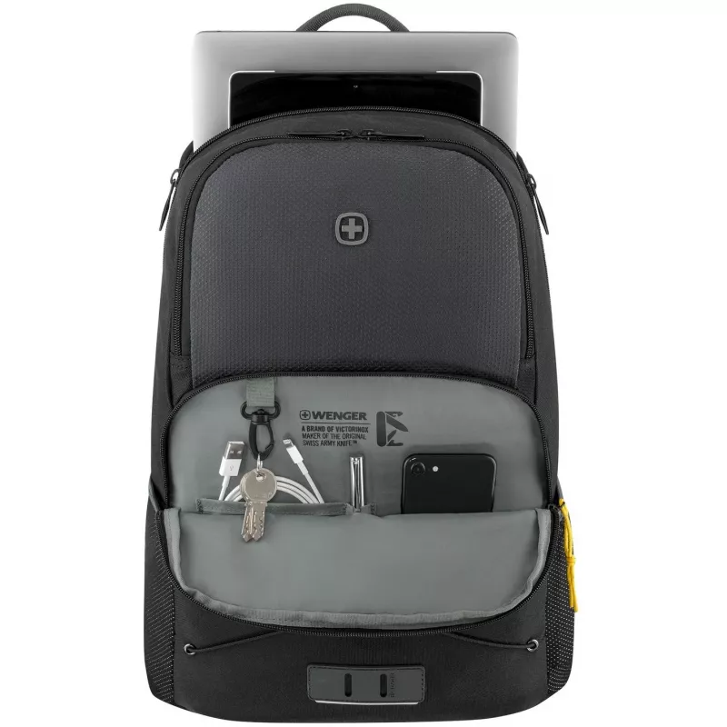 Mochila para portátil WENGER Next 23 Trayl 39,62 cm 15,6 polegadas com compartimento para tablet Gravity preto
