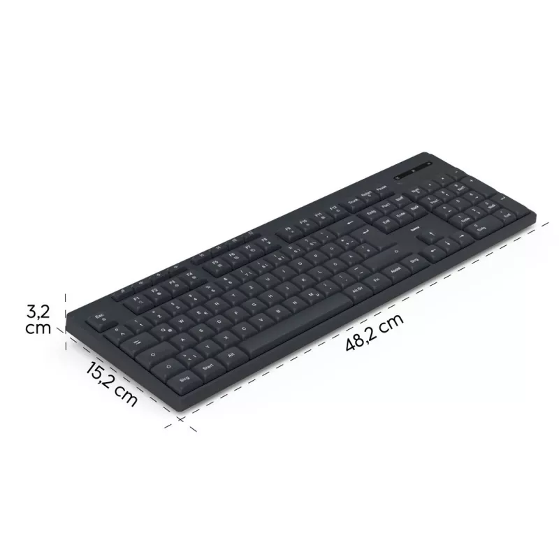 Teclado sem fios WK-200 preto