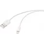 Cabo USB Renkforce USB 2.0 ficha USB-A, ficha Apple Lightning 1,00 m branco RF-6857548 (RF-6857548)