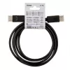Cabo DisplayPort SAVIO CL-136, ficha DisplayPort–ficha, 2 m, DP 1.2, contactos dourados, preto