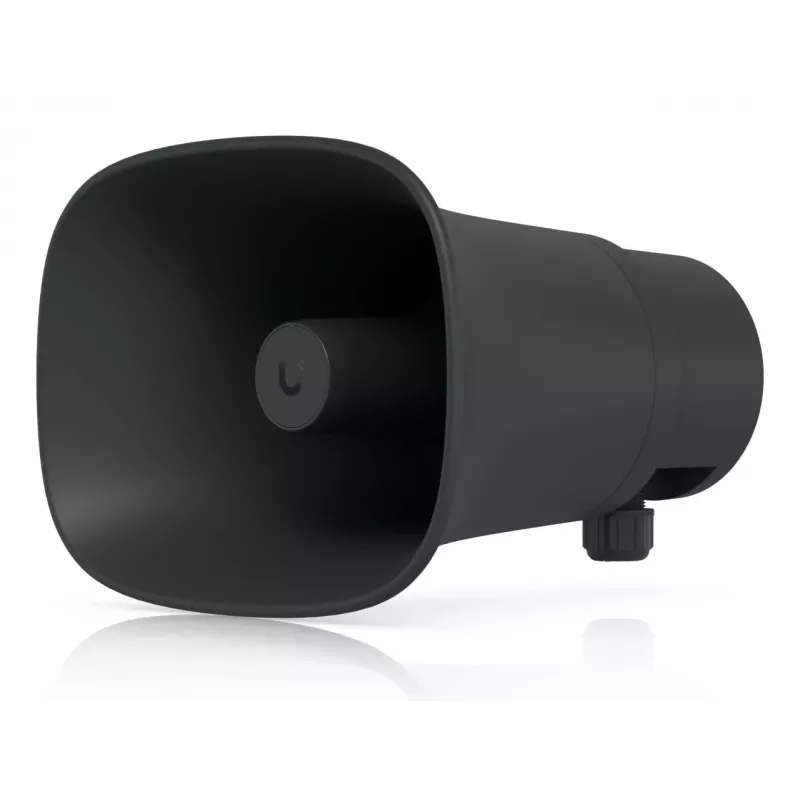 Ubiquiti UniFi Protect AI coluna de corneta UP-AI-Horn-Speaker-B, preta, PoE+