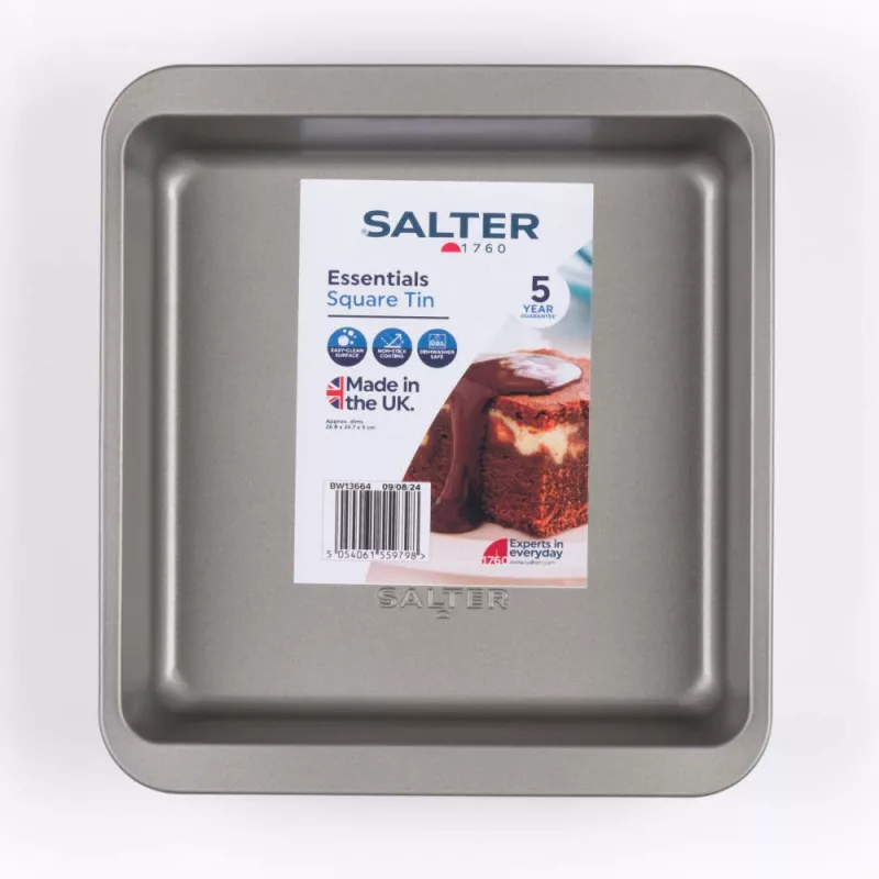 Forma de forno Salter BW13664 26 cm quadrada antiaderente