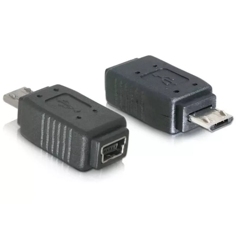 Adaptador USB micro-B macho para Mini-USB 5 pinos DeLOCK 65063