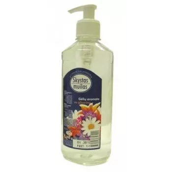Sabão líquido, com glicerina, aroma floral (sem corantes), com doseador, 500 ml