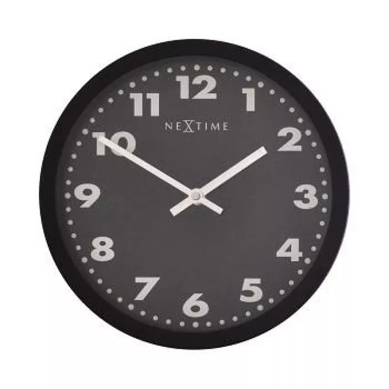 NeXtime Relógio 2906ma Mercure, Ø 25 cm, parede, preto