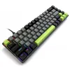 Teclado mecânico MEDIA-TECH MT1260 Red Core MX60, fator de forma 60%, interruptores CHERRY MX Red, iluminação RGB, USB, verde