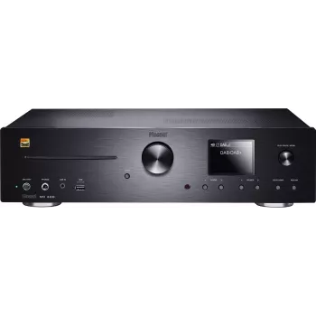 Recetor estéreo Magnat MC 400 — 2.0 canais, 40 W por canal, leitor de CD, Wi-Fi, Bluetooth, DAB/FM, Ethernet (preto)