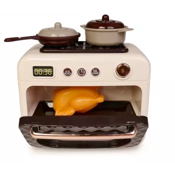 Forno de brincar Artyk 180507 com luz – brinquedo para crianças para conjuntos de faz de conta