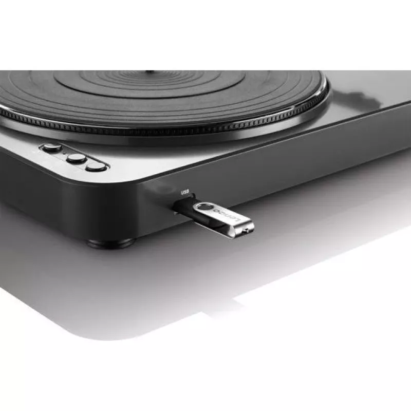 Gira-discos com transmissão por correia Lenco LBT-120BK Preto Semiautomático