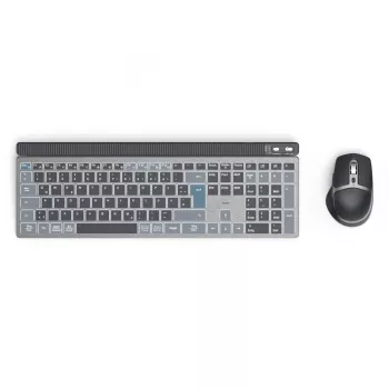 Conjunto de teclado e rato multi-dispositivo sem fios HAMA WKM-750 — preto, conectividade sem fios
