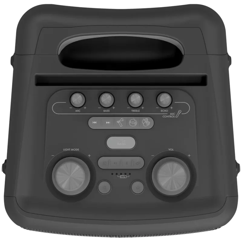 Altifalante de festa KLIPSCH Vegas — com fios e sem fios, woofer 13,3 cm, 49–20000 Hz, 95 dB, alimentado por bateria, preto