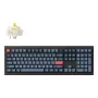 Teclado Keychron V6 Max Full-size (100%) RF sem fios + Bluetooth mecânico RGB preto/cinzento