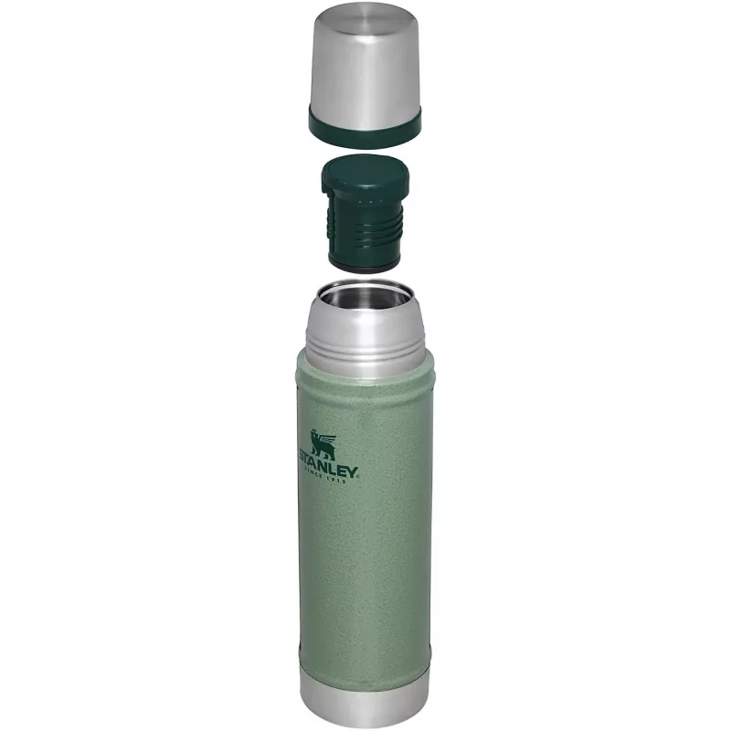 Garrafa térmica STANLEY The Legendary Classic 0,6 l verde – Garrafa isotérmica a vácuo, 600 ml