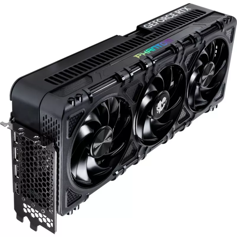 Placa gráfica GAINWARD GeForce RTX 5090 Phantom — 32 GB GDDR7, 512-Bit, PCIe 5.0, 3x DP 2.1b + HDMI 2.1b, 3 ventoinhas, 331,9 mm