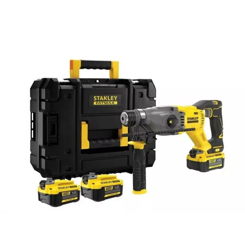 Martelo perfurador STANLEY SDS+ 18V V20 2x4Ah KUFER