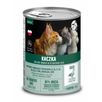 Ração húmida para gatos PetRepublic PET REPUBLIC Adult pato 400 g, sem cereais, proteína única