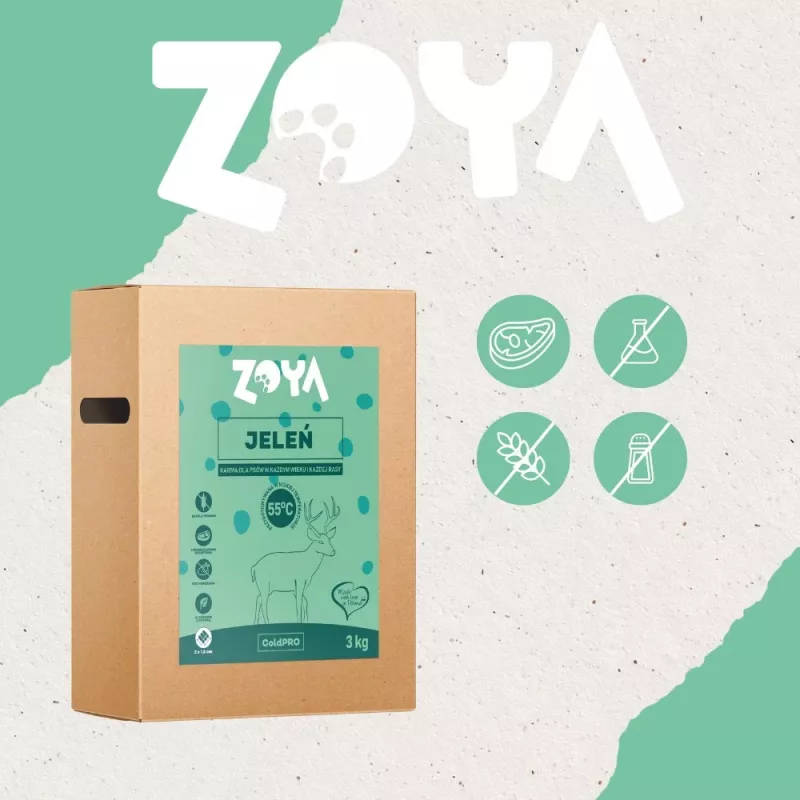 ZOYA ColdPRO ração seca para cães, veado, 3 kg