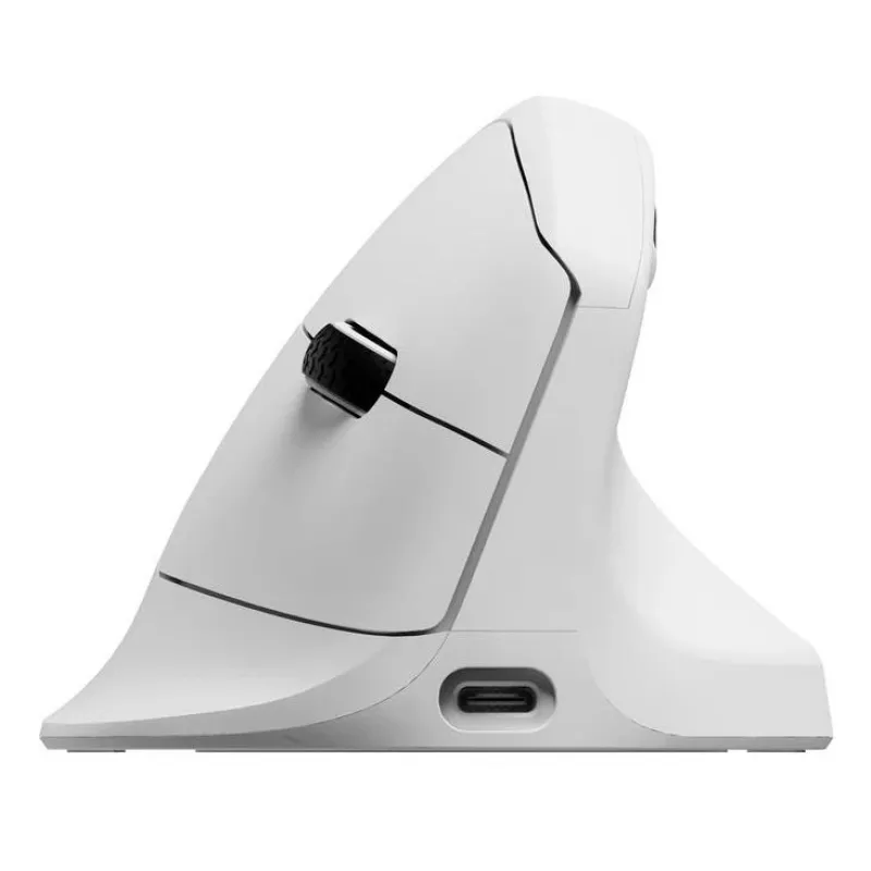 Rato mecânico Keychron M5 8K branco (M5-A24) com fios/sem fios, design compacto