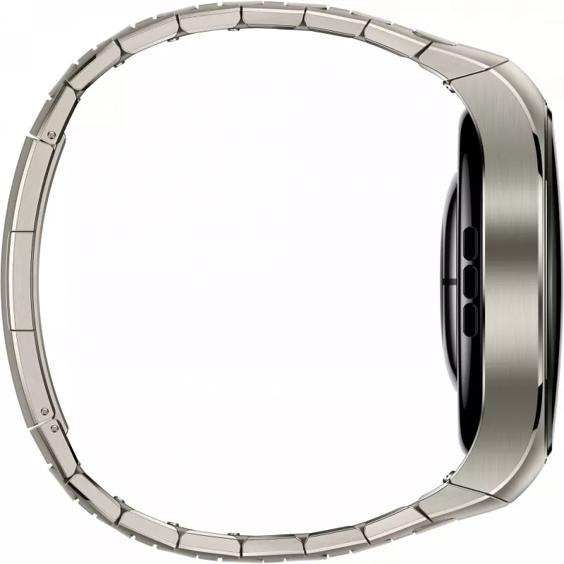 Smartwatch HUAWEI WATCH 5, 1,5 polegadas AMOLED, 466×466, 46 mm caixa de titânio, Wi‑Fi, GPS, prateado