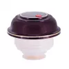 Garrafa isotérmica ROTPUNKT 330-16-04-0 1 L, vermelho cereja, mantém quente 24 h, frio 36 h
