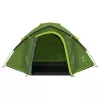 Tenda de cúpula Coleman Darwin 4 Plus Blackout — Tenda de túnel para 4 pessoas com alpendre, Verde-escuro/Verde-claro
