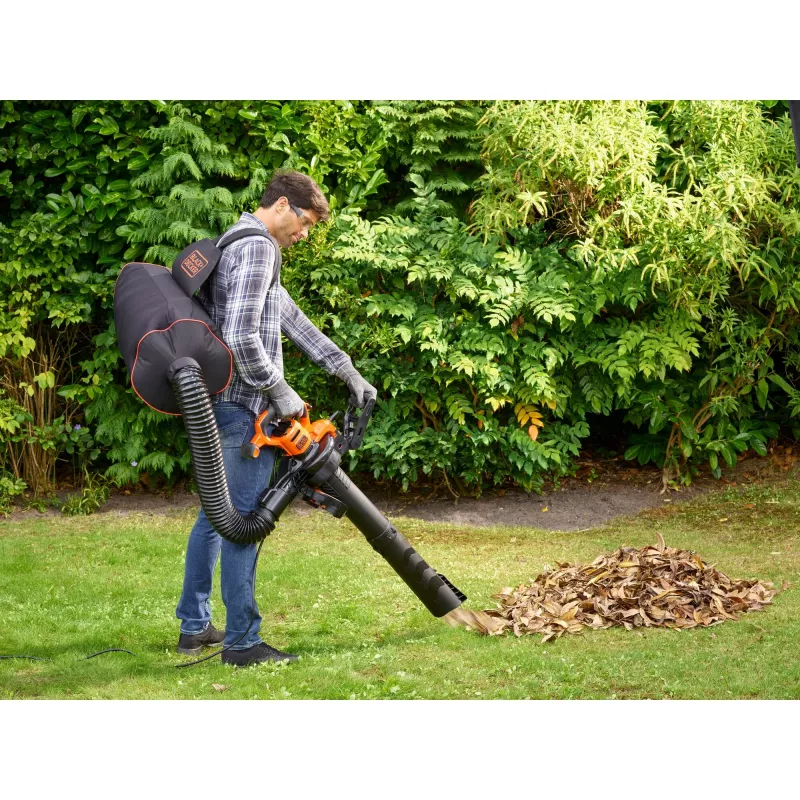 Black & Decker BEBLV301-QS soprador/aspirador de folhas 3 em 1, 3000 W