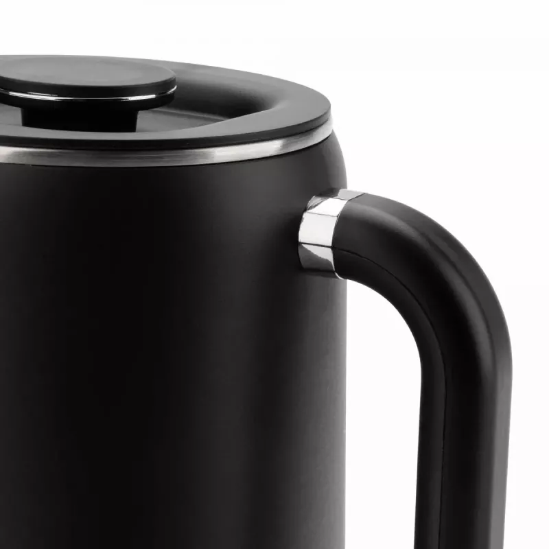 Jata JEHA1575 chaleira elétrica, 1,7 l, 1500 W, 5 definições de temperatura, preto/aço inoxidável