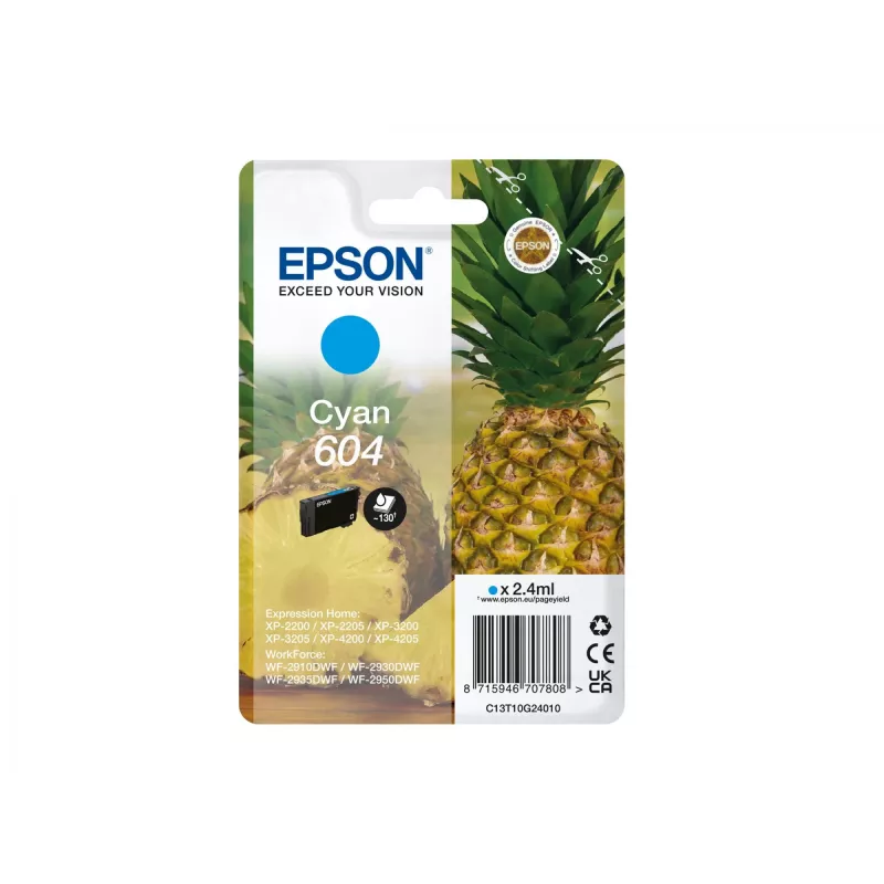 Epson 604 cartucho de tinta 1 unid. original capacidade standard ciano