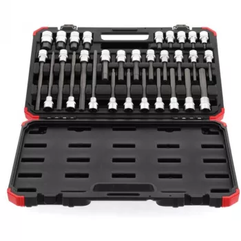 Conjunto de chaves de caixa Gedore R68003030 — encaixe de 1/2 polegadas, conjunto de 30 peças de chaves de fendas com encaixe e acessórios