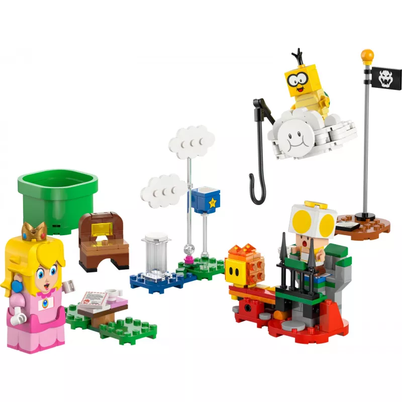 Brinquedo de construção LEGO 71441 Super Mario figura interativa LEGO Peach, compatível com o sistema LEGO