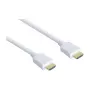 Cabo HDMI® de alta velocidade com Ethernet, fichas banhadas a ouro, ficha A para ficha A, branco, 0,5 m, Good Connections®